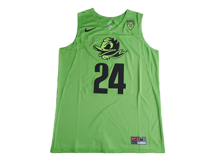 2017 Oregon Ducks Dillon Brooks #24 College Basketball Jersey - Electric Green->->NCAA Jersey